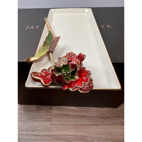 $695 Jay Strongwater Calista Tulip Tray - Picture 4 of 15